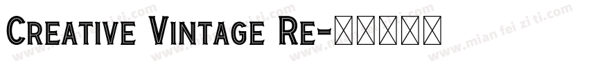 Creative Vintage Re字体转换